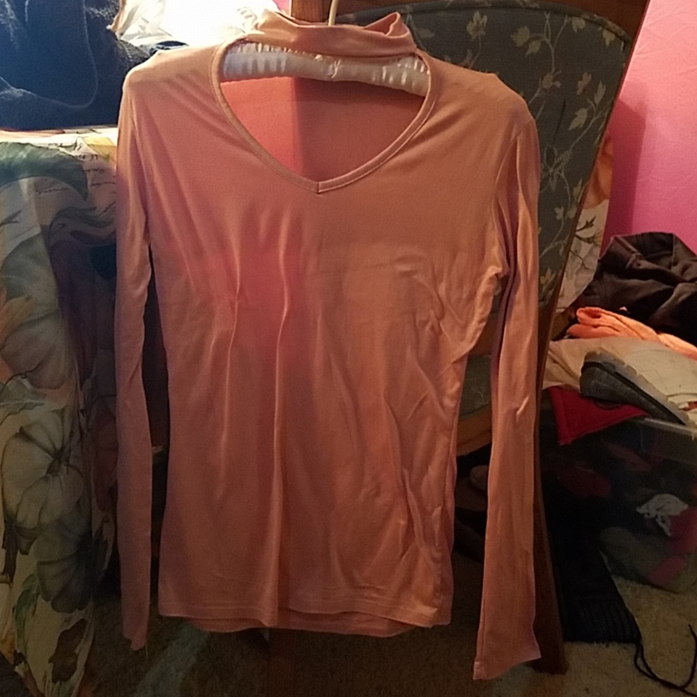 Beautiful wrap round neck long sleeve shirt